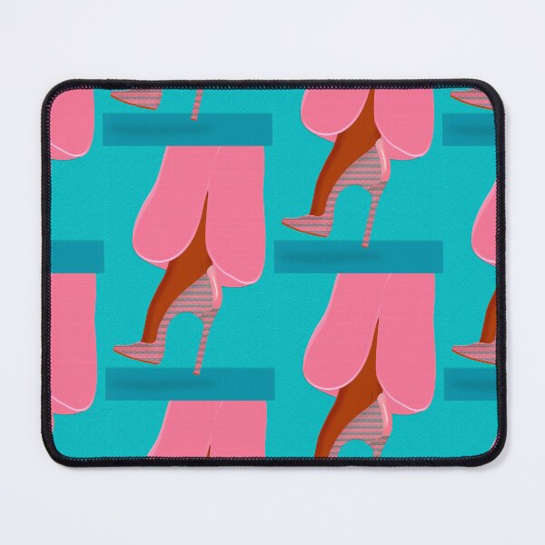 Item preview, Pink trouser and colorful high heel shoe designed and sold by Yamy Morrell Art and Design.
