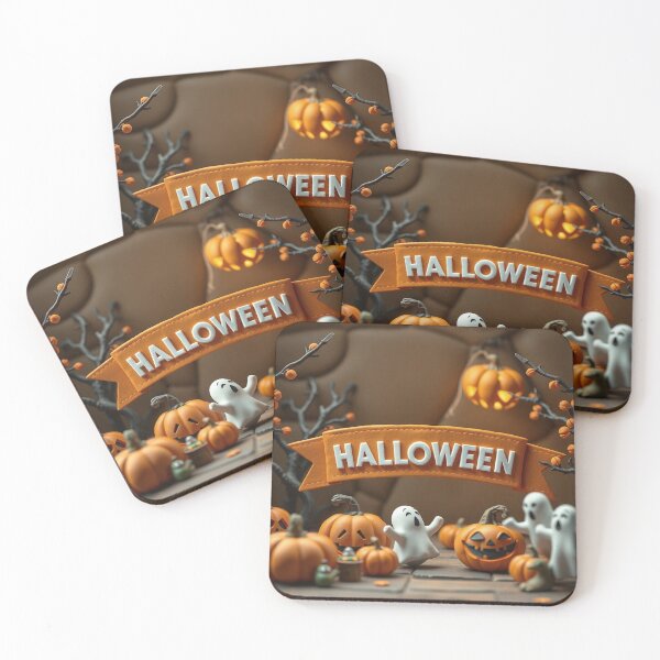 Item preview, Halloween Path With Ghosts Pumpkins designed and sold by IntelliMindDesigns.