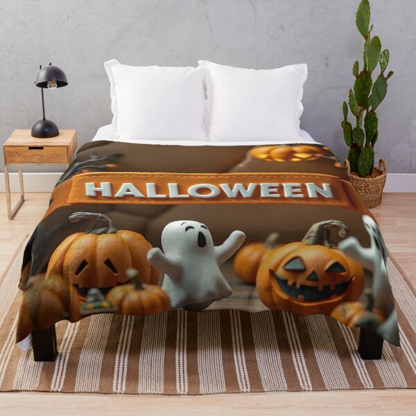 Item preview, Halloween Path With Ghosts Pumpkins designed and sold by IntelliMindDesigns.