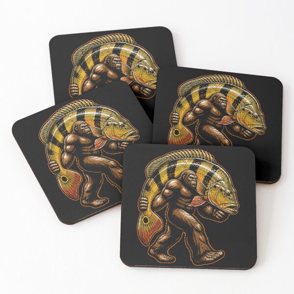 Item preview, Bigfoot carrying a giant fish graphic design designed and sold by rafaeltto.