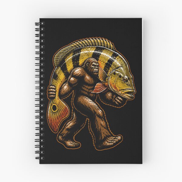 Item preview, Bigfoot carrying a giant fish graphic design designed and sold by rafaeltto.