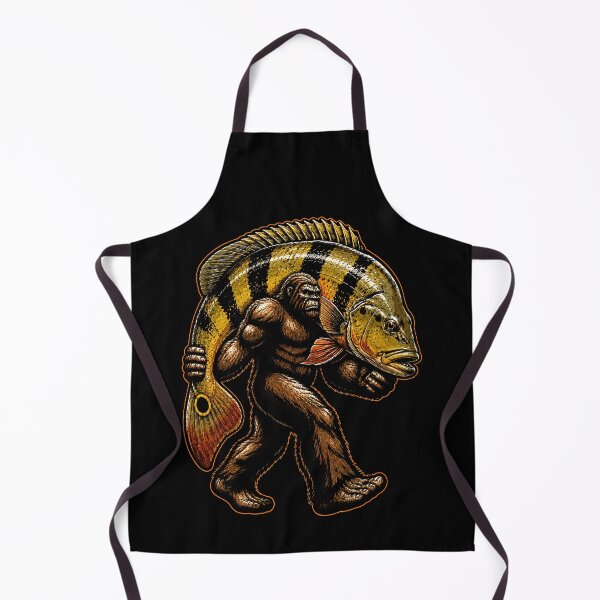 Item preview, Bigfoot carrying a giant fish graphic design designed and sold by rafaeltto.