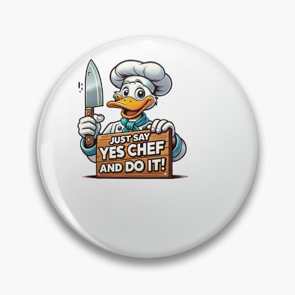 Item preview, Funny Yes Chef Duck designed and sold by sazuii.