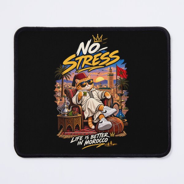 Item preview, No Stress Just Morocco – Funny Moroccan Cat Travel Design designed and sold by SilverLook48.