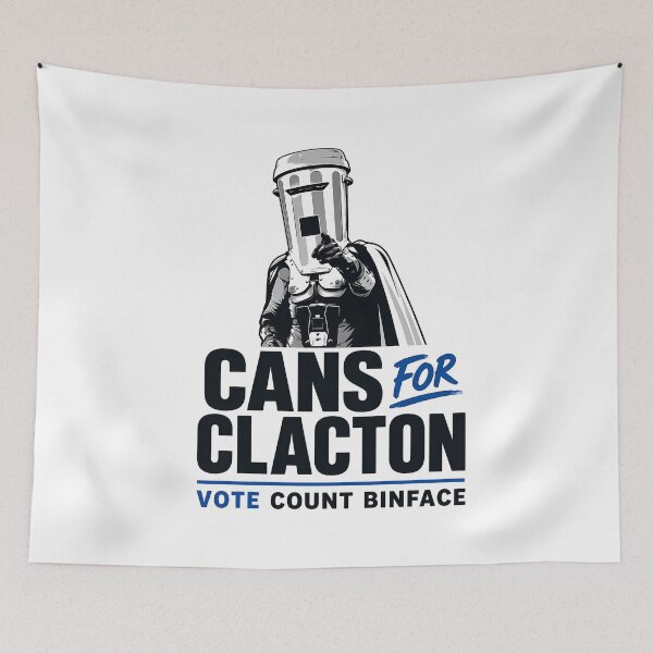 Item preview, Count Binface Cans for Clacton Poster designed and sold by andrewccrow.