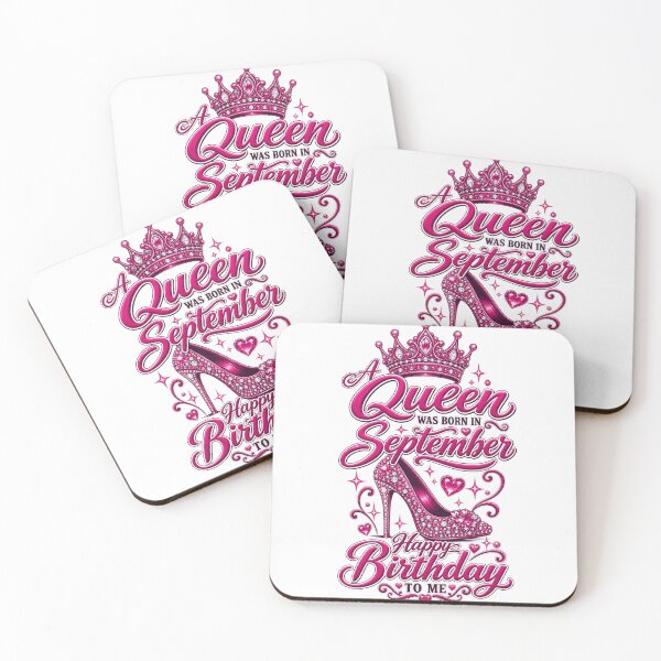 Item preview, A Queen Was Born In September Pink Crown Heels Birthday designed and sold by WearTheVibe Store.