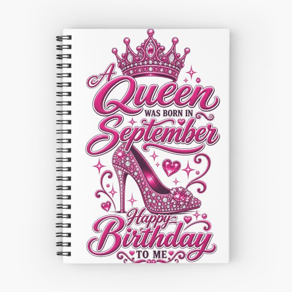 Item preview, A Queen Was Born In September Pink Crown Heels Birthday designed and sold by WearTheVibe Store.