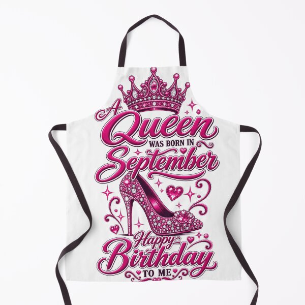 Item preview, A Queen Was Born In September Pink Crown Heels Birthday designed and sold by WearTheVibe Store.