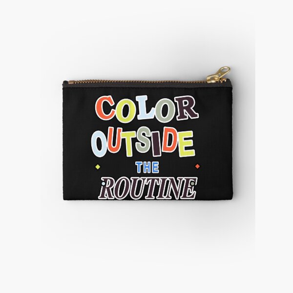Item preview, Color Outside the Routine – Playful Colorful Typography Quote designed and sold by Jaani-T.