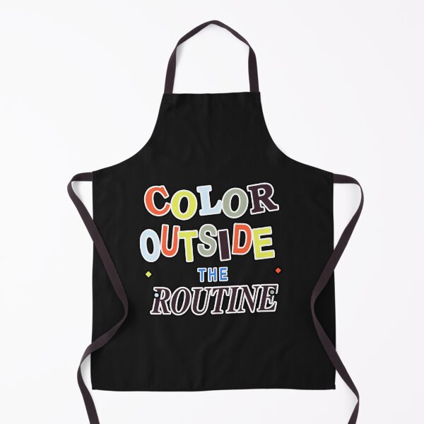Item preview, Color Outside the Routine – Playful Colorful Typography Quote designed and sold by Jaani-T.
