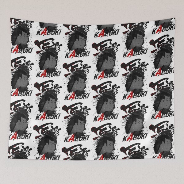 Item preview, Sharaku Kabuki Samurai | Edo Japan Ukiyo-e Street Sumie Art designed and sold by RhymeArc.