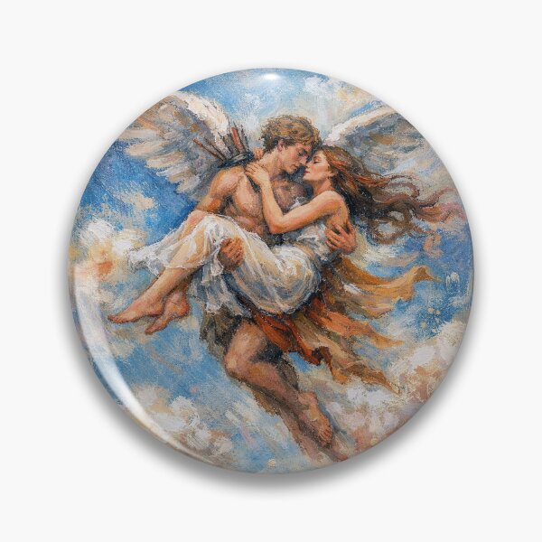 Item preview, Eros and Psyche Painting – Greek Mythology Love Art designed and sold by GalleryKauffeld.