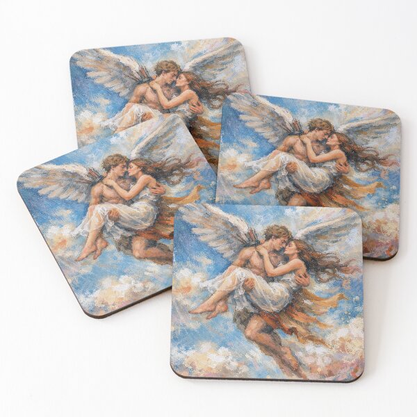 Item preview, Eros and Psyche Painting – Greek Mythology Love Art designed and sold by GalleryKauffeld.