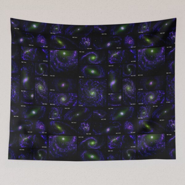 Item preview, Ethereal Purple and Green Celestial Star Field - JWST Cosmic Art designed and sold by 2sweetsDesign.