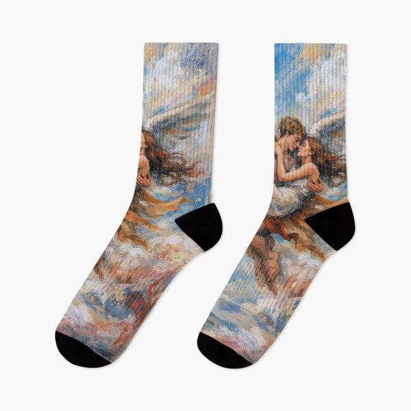 Item preview, Eros and Psyche Painting – Greek Mythology Love Art designed and sold by GalleryKauffeld.