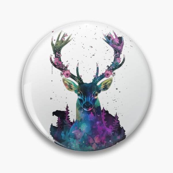Item preview, Mystic Cosmic Galaxy Stag Artwork designed and sold by NovaPrintLab92.