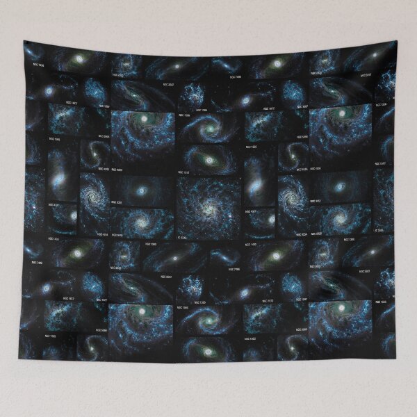 Item preview, Sleek Deep Space Spiral Galaxy - Moody Blue Astronomy Decor designed and sold by 2sweetsDesign.