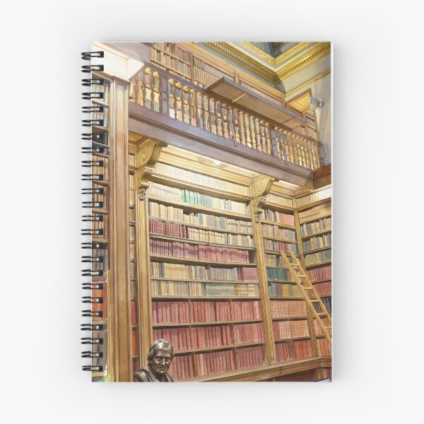 Item preview, Grand Bibliothèque Interior — Historic Reading Room Watercolor  designed and sold by M.ALK.Watercolor.