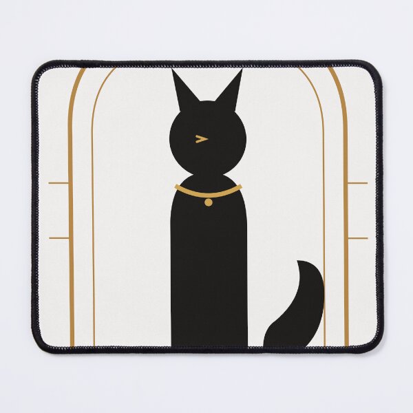 Item preview, Bastet Egyptian Cat Goddess Minimalist Art - إلهة القطط الفرعونية designed and sold by Nilestudio.