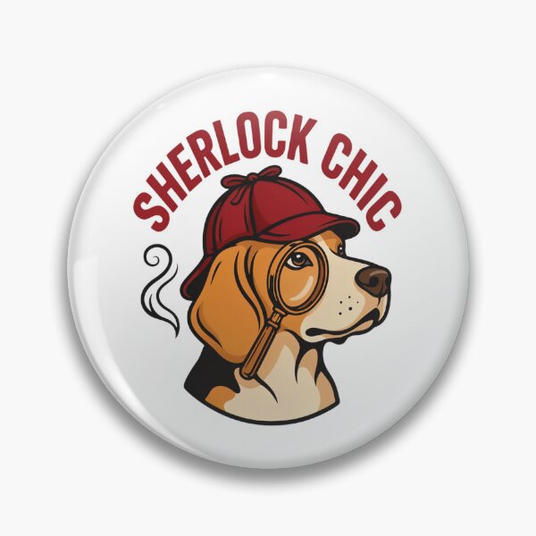 Item preview, Beagle Detective Pipe Deerstalker 221B Barking Street T-Shirt v2 designed and sold by DBWStudios.
