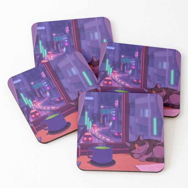 Item preview, Cozy Lofi Cat with Matcha designed and sold by Asiantrendzz.