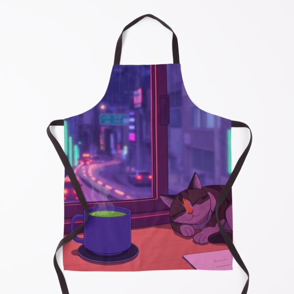 Item preview, Cozy Lofi Cat with Matcha designed and sold by Asiantrendzz.