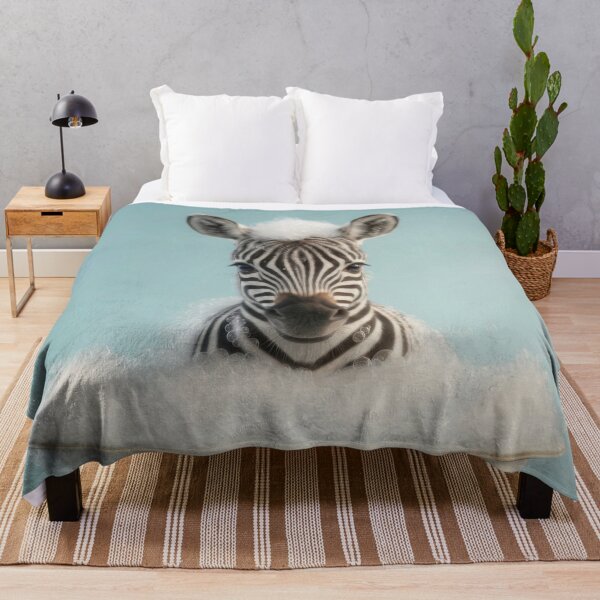 Item preview, Baby Zebra Bubble Bath Cute Nursery Bathroom Wall Art designed and sold by LazyOwlStore.