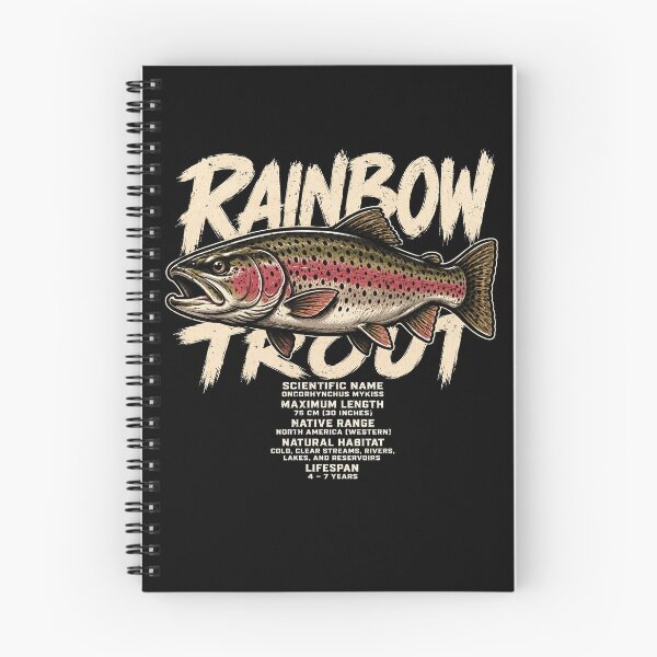 Item preview, Vintage Rainbow Trout Illustration for Fishing Lovers designed and sold by rafaeltto.