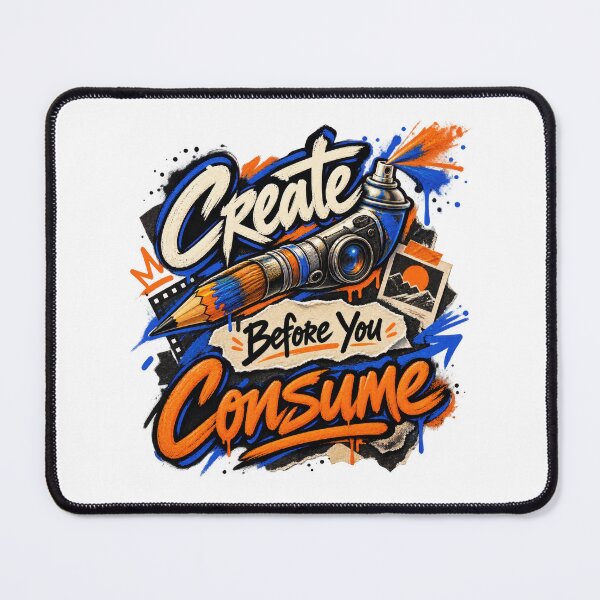 Item preview, Create Before You Consume Graffiti Art designed and sold by Mosslume Studio.