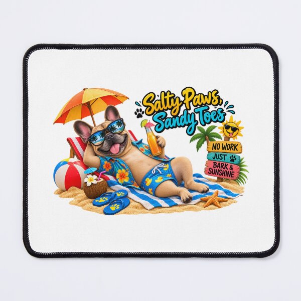 Item preview, Funny Summer Beach Dog – Cute Tropical Dog Vacation & Beach Vibes designed and sold by kissing Pets.