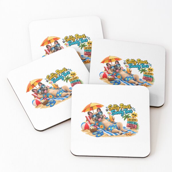 Item preview, Funny Summer Beach Dog – Cute Tropical Dog Vacation & Beach Vibes designed and sold by kissing Pets.