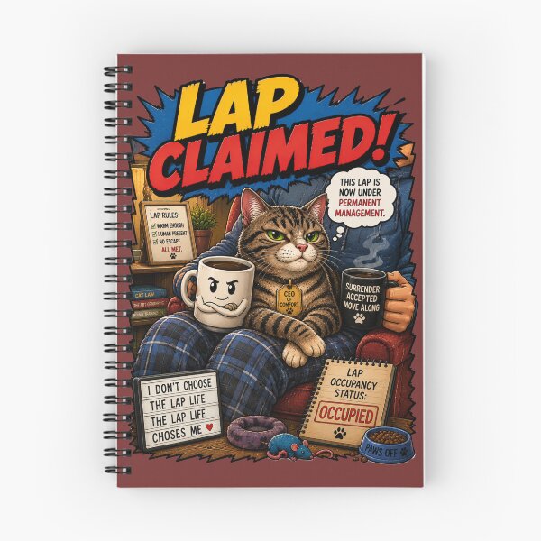 Item preview, Lap Claimed – Funny Comics Design designed and sold by Mac Sketches.