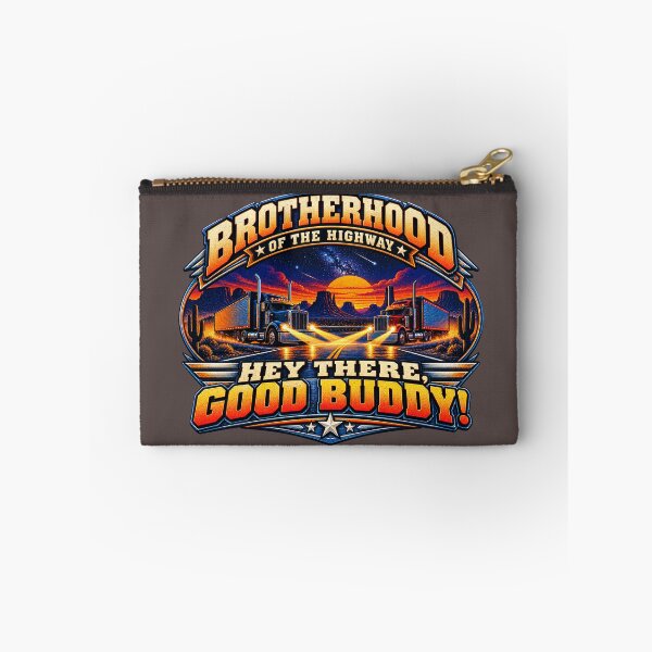 Item preview, Brotherhood Of The Highway Hey There Good Buddy Semi Truck Sunset Art designed and sold by NomadForge.