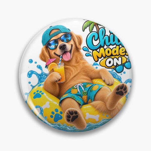 Item preview, Funny Summer Beach Dog – Cute Tropical Dog Vacation & Beach Vibes designed and sold by kissing Pets.