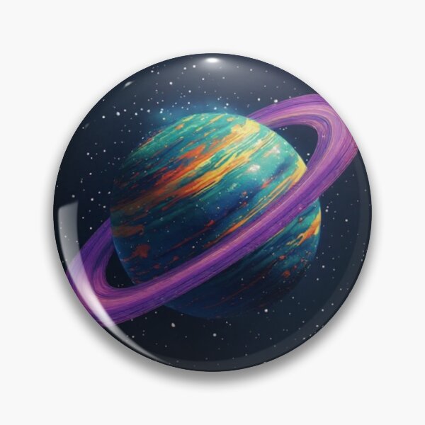 Item preview, Blue-Green Red-Orange Ringed Planet #1 designed and sold by Jadelight's AI Slop.