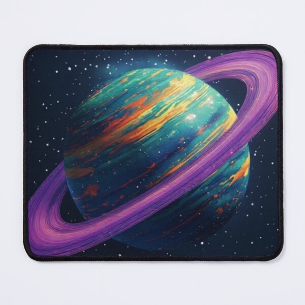 Item preview, Blue-Green Red-Orange Ringed Planet #1 designed and sold by Jadelight's AI Slop.