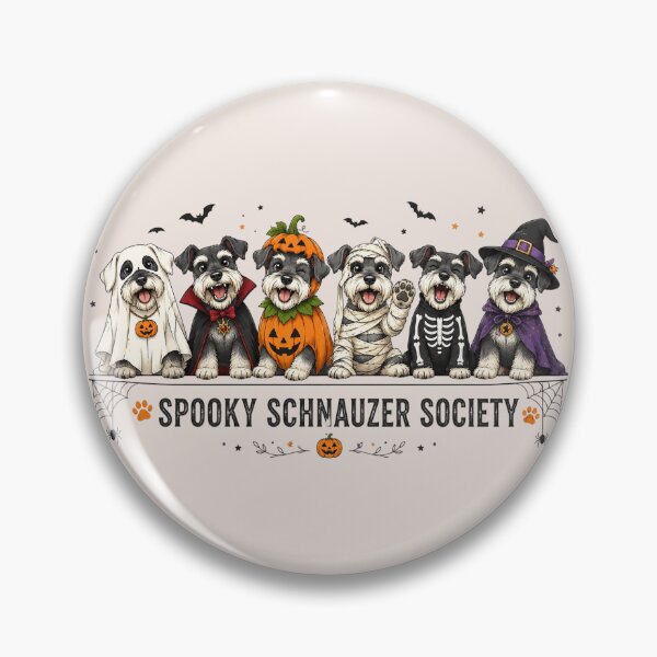 Item preview, Spooky Schnauzer Society Halloween, Cute Schnauzer Dog Mom Fall Gift, Funny Dog Lover designed and sold by Quiajia.