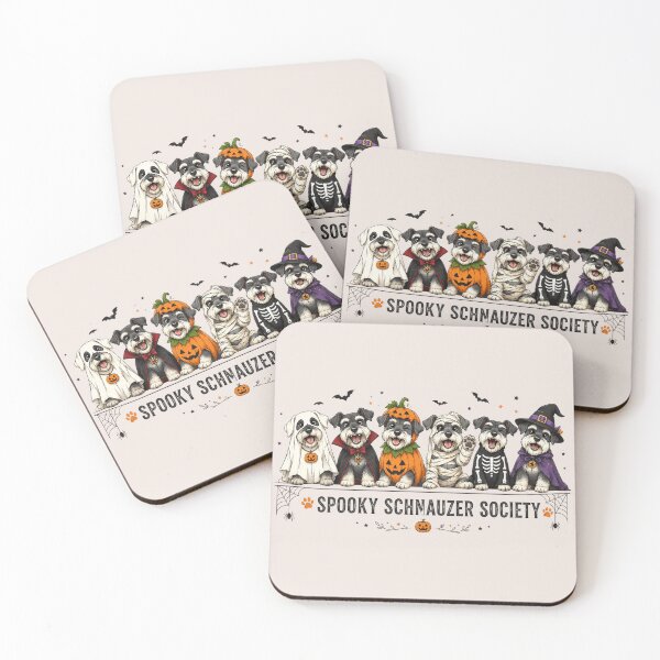 Item preview, Spooky Schnauzer Society Halloween, Cute Schnauzer Dog Mom Fall Gift, Funny Dog Lover designed and sold by Quiajia.