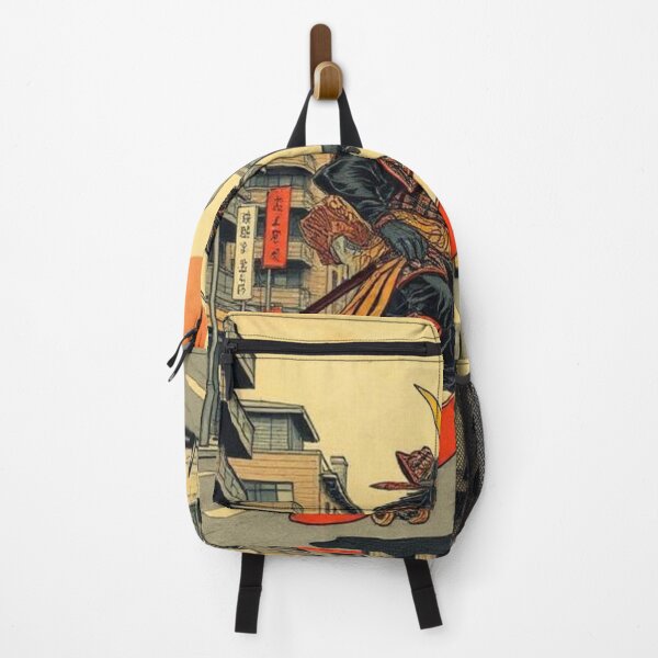 Item preview, Vintage Japanese Samurai on a Skateboard ukiyo-e designed and sold by Asiantrendzz.
