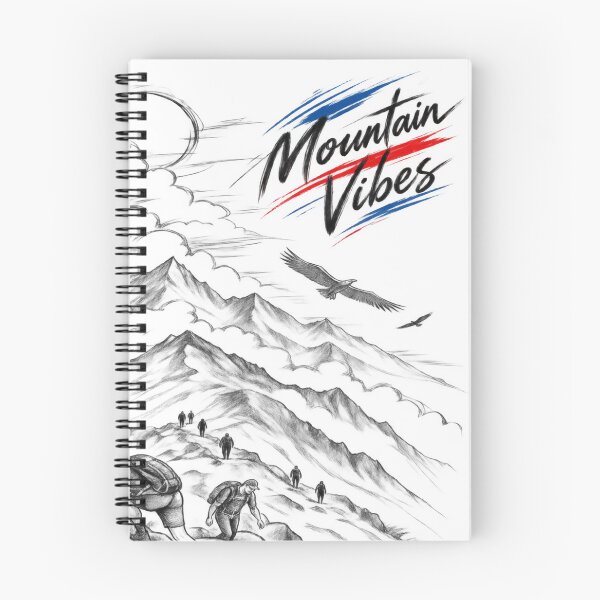 Item preview, Mountain Vibes – Hiking Adventure Illustration designed and sold by NOVS·94.