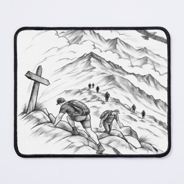 Item preview, Mountain Vibes – Hiking Adventure Illustration designed and sold by NOVS·94.