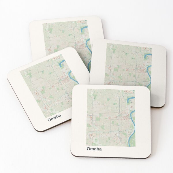 Item preview, Omaha Minimalistic Map Art designed and sold by MapsNerd.