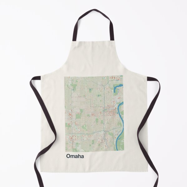 Aperçu de l'œuvre Carte minimaliste d'Omaha créée et vendue par MapsNerd.