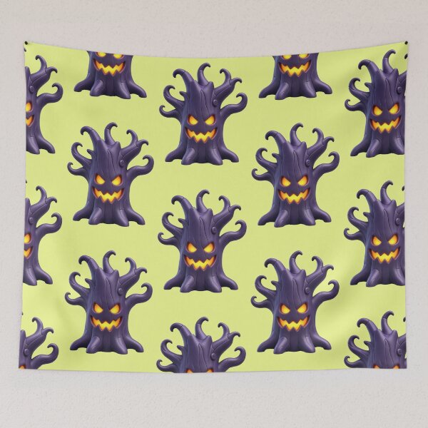 Item preview, Eerie haunted tree with glowing eyes for Halloween designed and sold by Mauswohn.