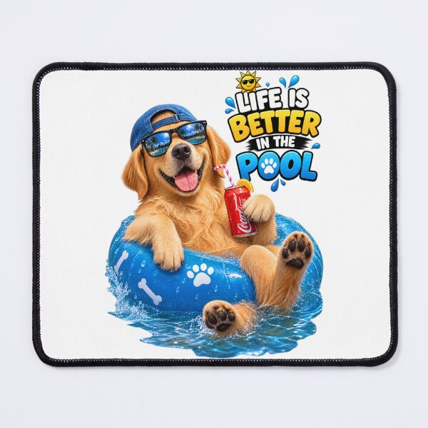 Item preview, Funny Summer Beach Dog – Cute Tropical Dog Vacation & Beach Vibes designed and sold by kissing Pets.
