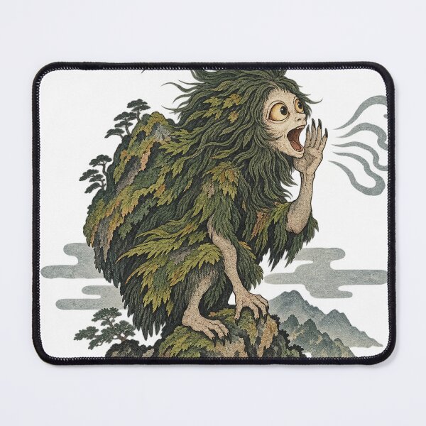 Item preview, Mysterious Yamabiko Woodblock Yokai designed and sold by Ocelot-T.