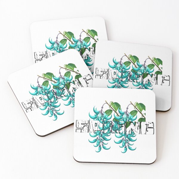 Item preview, Vintage Jade Vine Spring Typography Floral Graphic Print designed and sold by El-RoiDesigns.