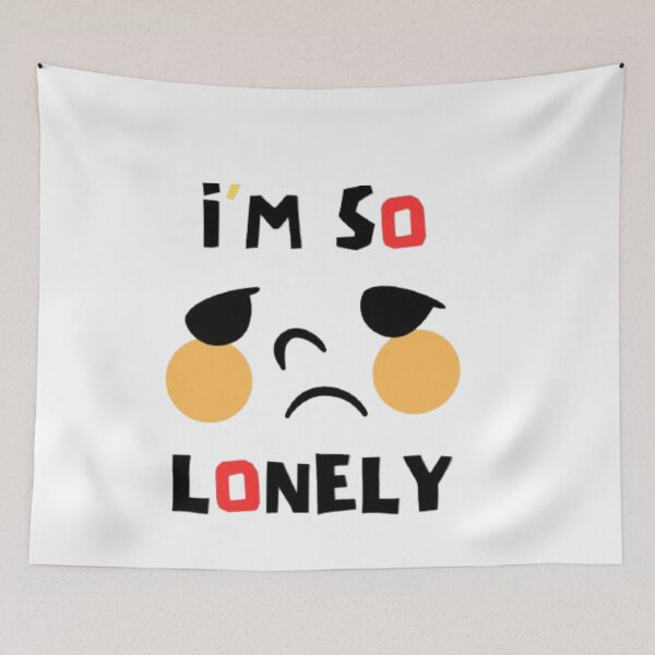 Item preview, “I’m So Lonely – Minimal Emotional Quote T-Shirt” designed and sold by rsuniquestyle.