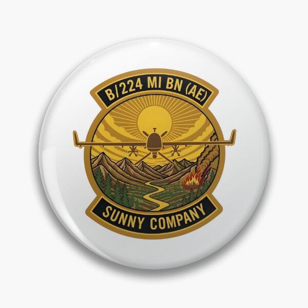 Item preview, B Company 224th Military Intelligence Battalion (AE) Sunny Company Patch Insignia designed and sold by CharlieDesings.