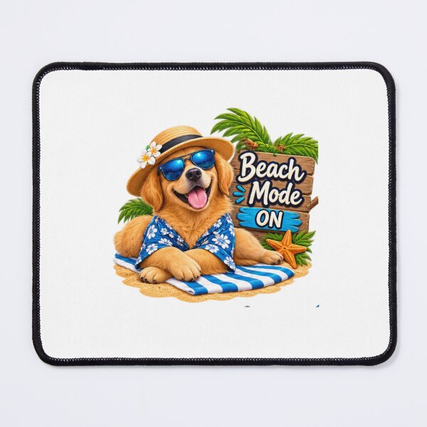 Item preview, Funny Summer Beach Dogs – Cute Tropical Dog Vacation & Beach Vibes. designed and sold by kissing Pets.